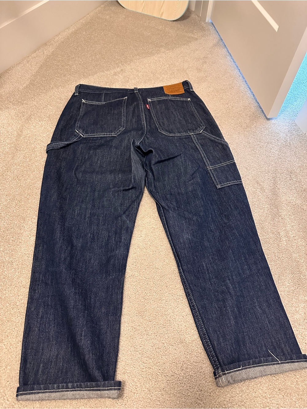 Levi's Women's Dark Blue Boyfriend Jeans - Picture 8 of 12